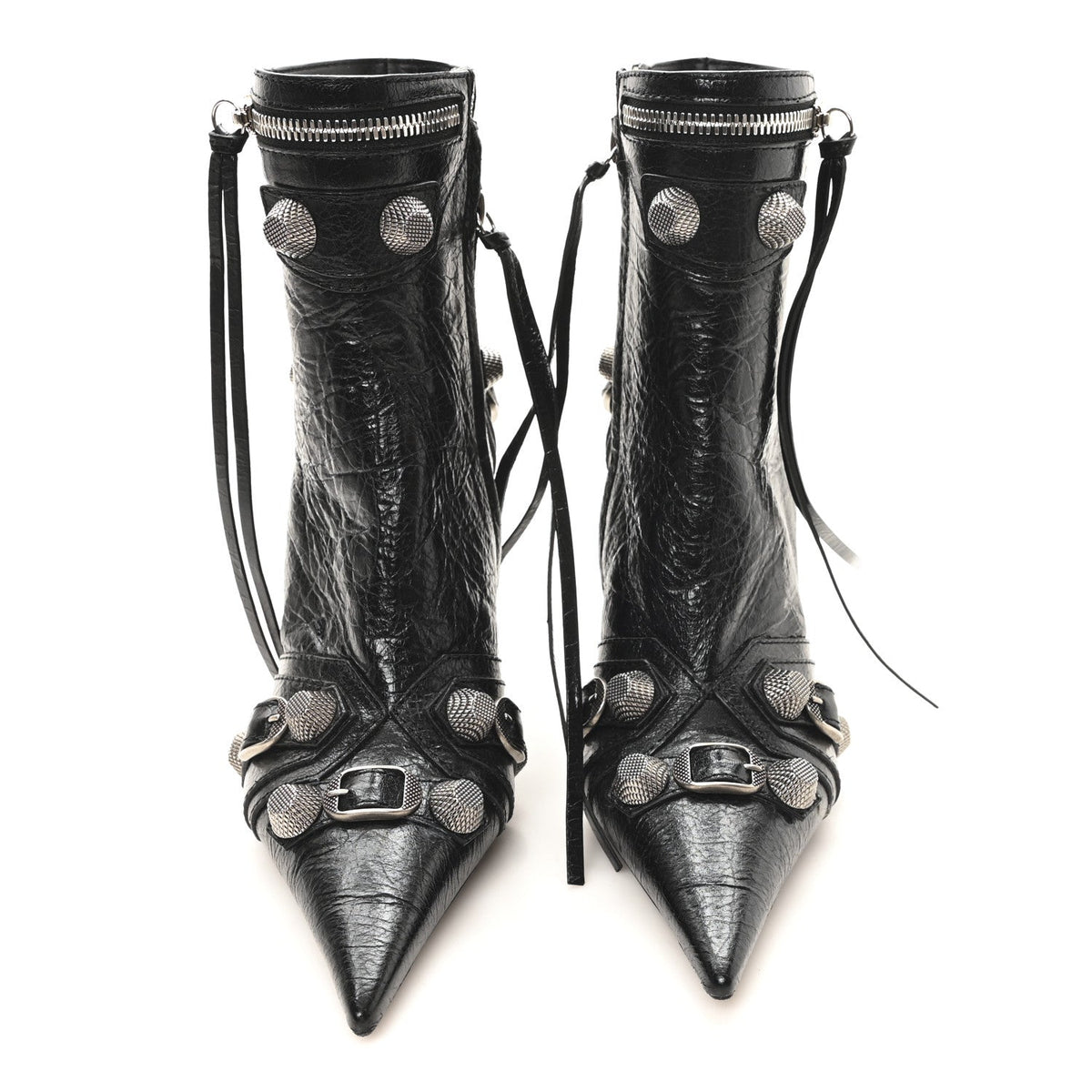 BALENCIAGA CAGOLE ARENA ANKLE BOOTS BLACK