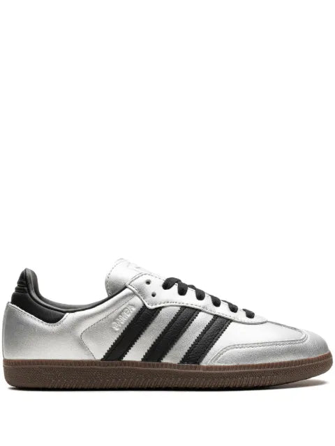 adidas Samba OG "Silver Metallic/Black/Gum" sneakers
