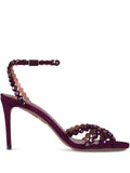 Aquazzura 90mm embellished scalloped-edges heeled sandals