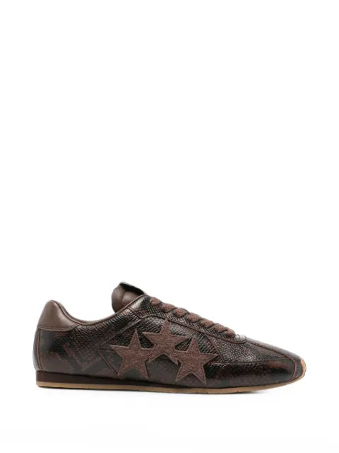 AMIRI python-effect star-patch sneakers