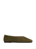 Bernardo suede square-toe ballet flats