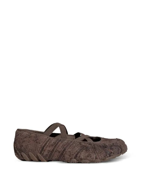 adidas Ghost Sprint snakeskin-effect ballet flats