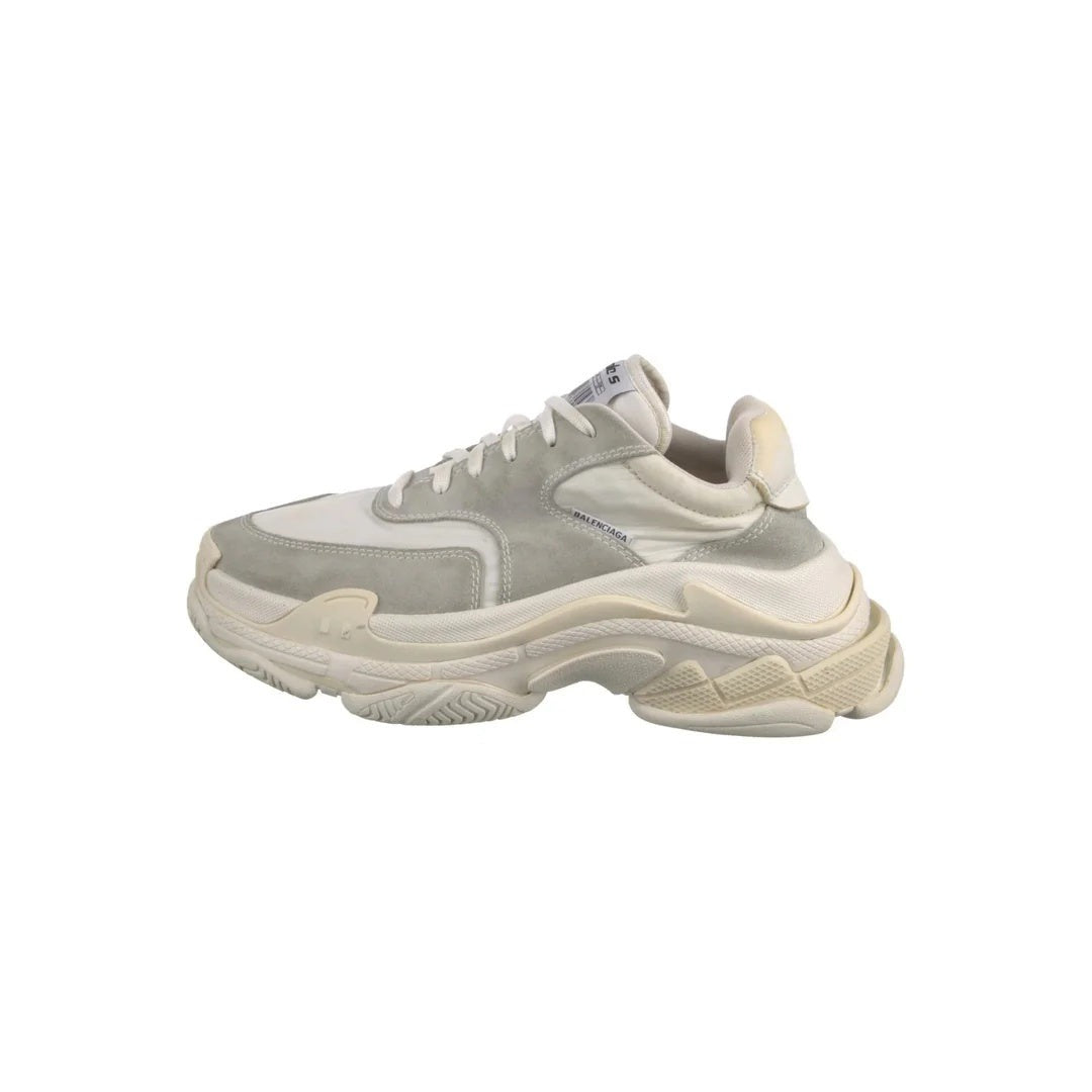 BALENCIAGA TRIPLE S SPORTS SHOES WHITE & GREY
