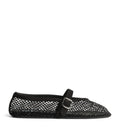 Alaïa Mesh Embellished Ballet Flats