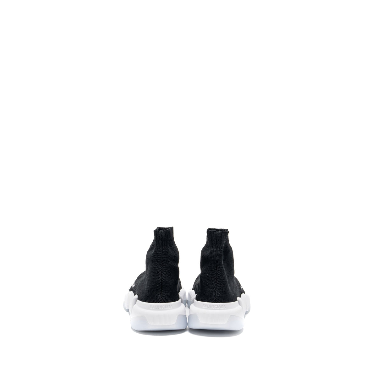 BALENCIAGA SPEED . RECYCLED KNIT SNEAKERS BLACK/WHITE