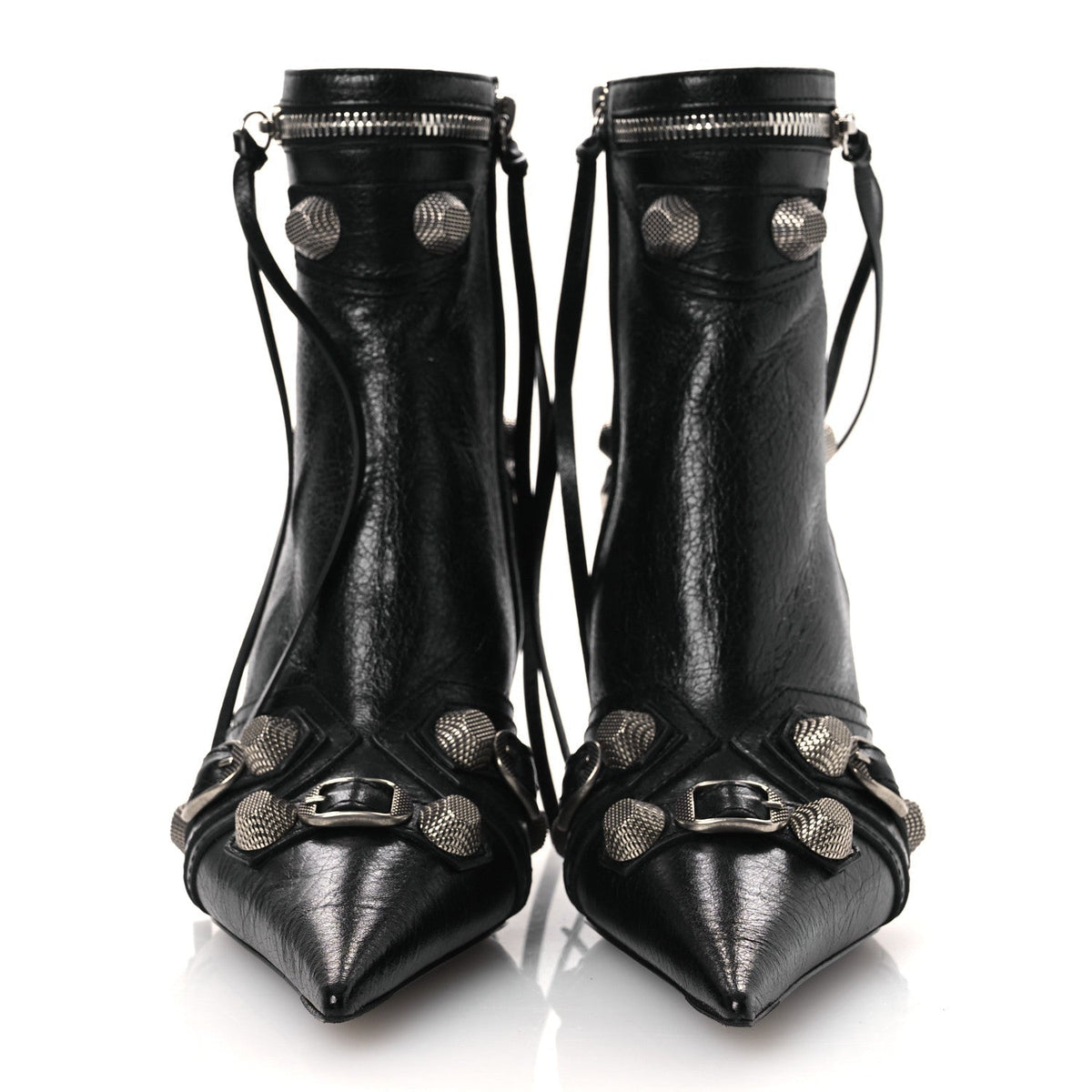 BALENCIAGA CAGOLE ARENA ANKLE BOOTS BLACK