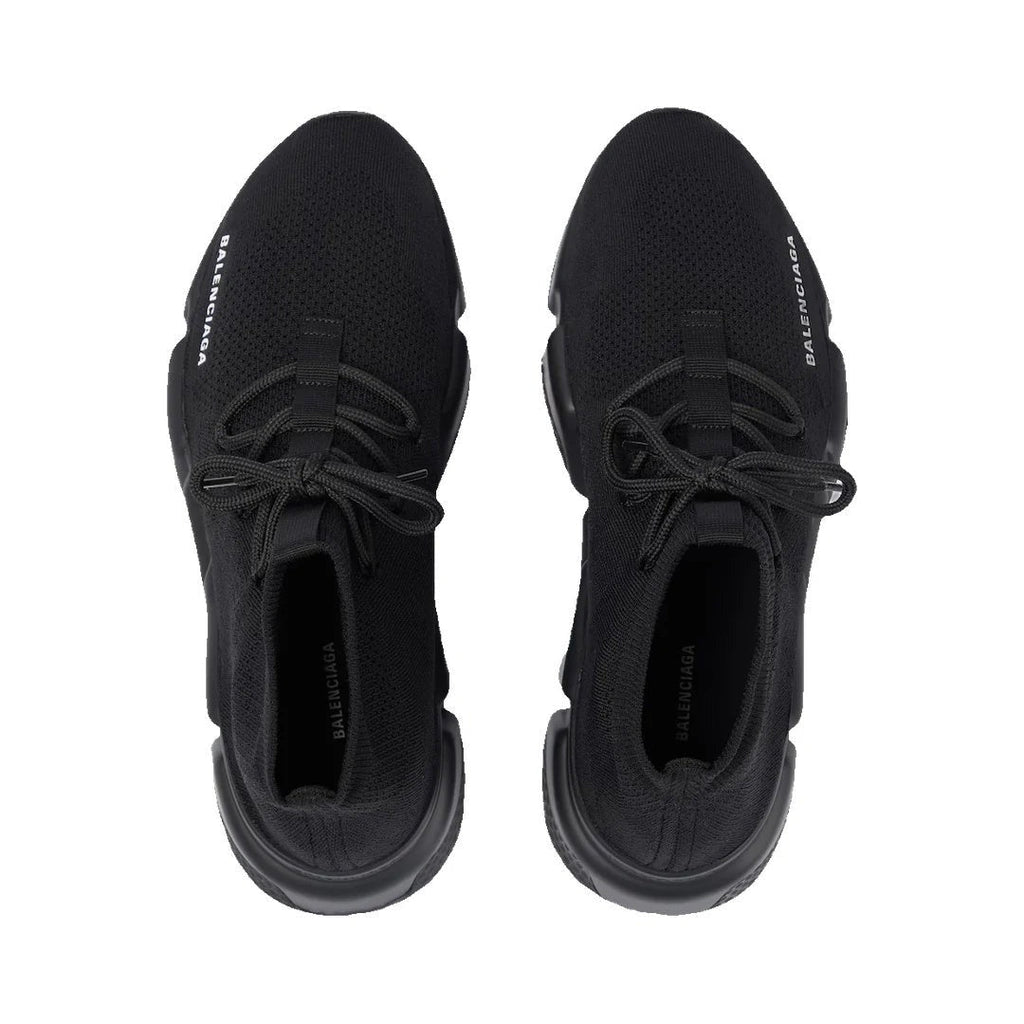BALENCIAGA SPEED LACE UP SNEAKERS ALL BLACK